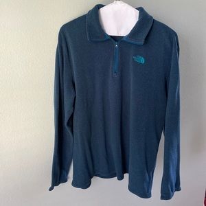 North Face 1/2 zip up fleece Jacket